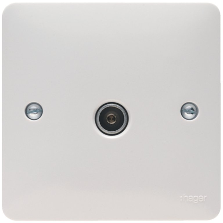 Hager WMTVF TV Socket 1G Female
