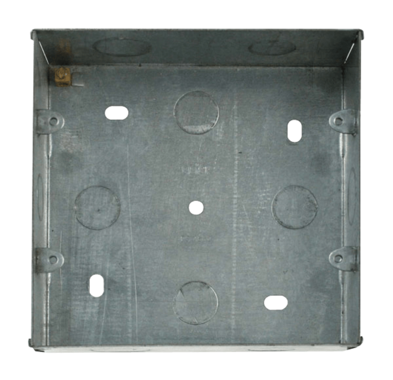 Box, 2 Gang K/O Double Row