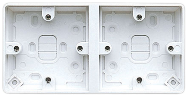 Box, 2 Gang Dual Surface