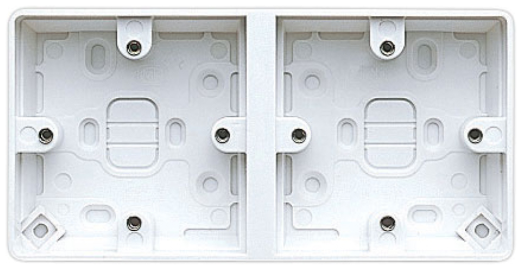 Box, 2 Gang Dual Surface