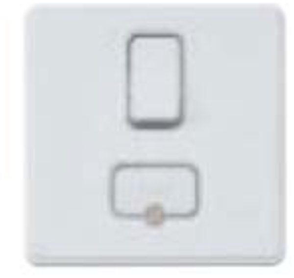 Frontplate, for 1 Gang 13A Connection Unit