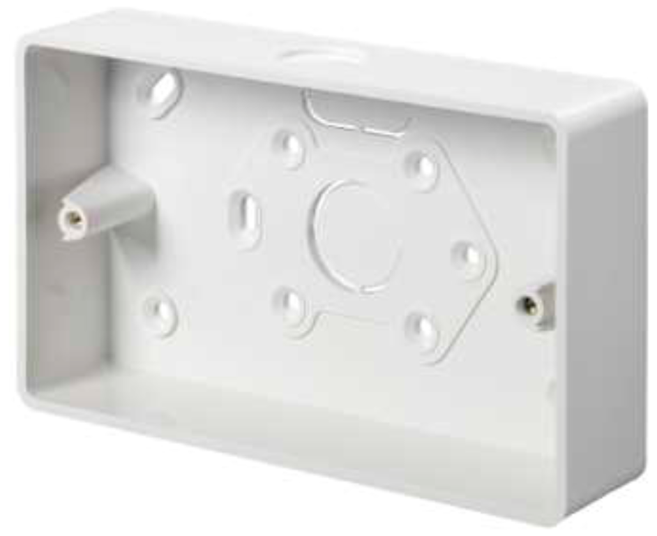 Box, Mounting 2 Gang Universal Corner KO