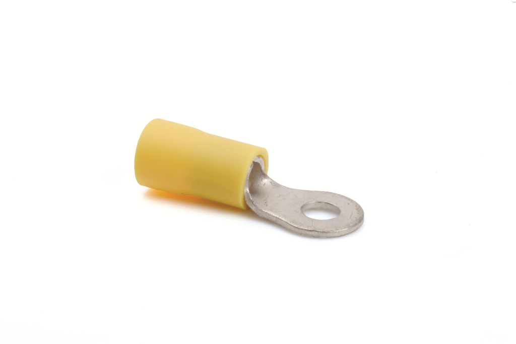 YR43 – TermTech 4-6mm Yellow Ring Terminal