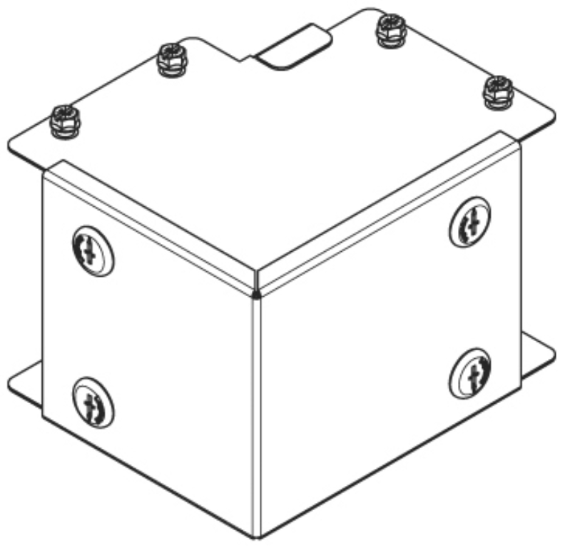 Bend, 90Deg 1 Compartment Outside Lid, Square IP30