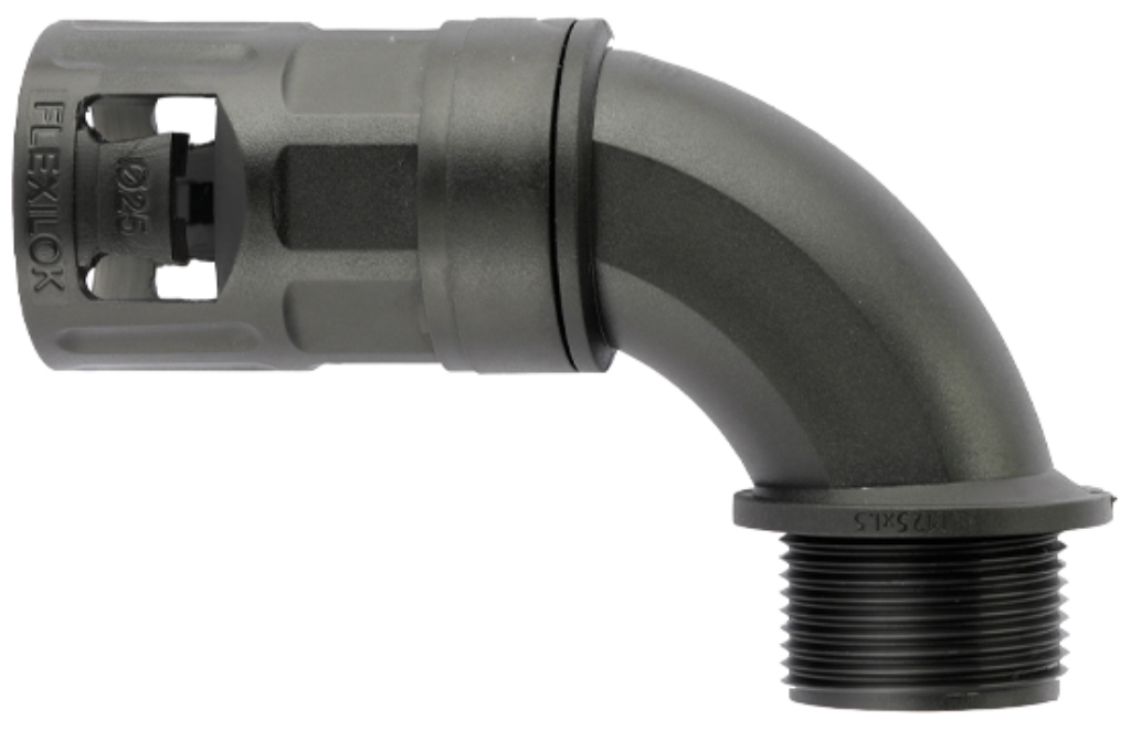 Connector, 90 Deg Fixed External Thread
