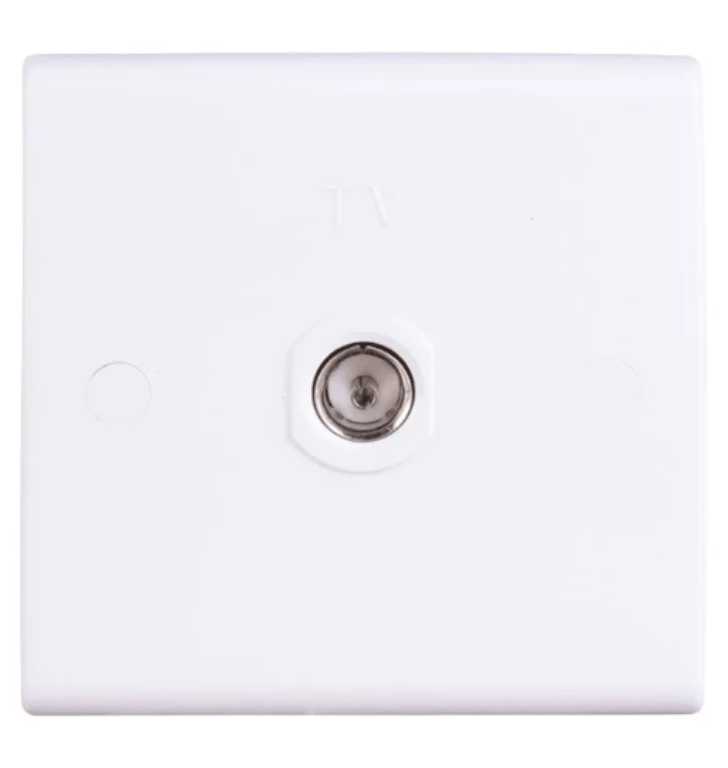 Deta S1264 1 Gang Coax Isolated Socket