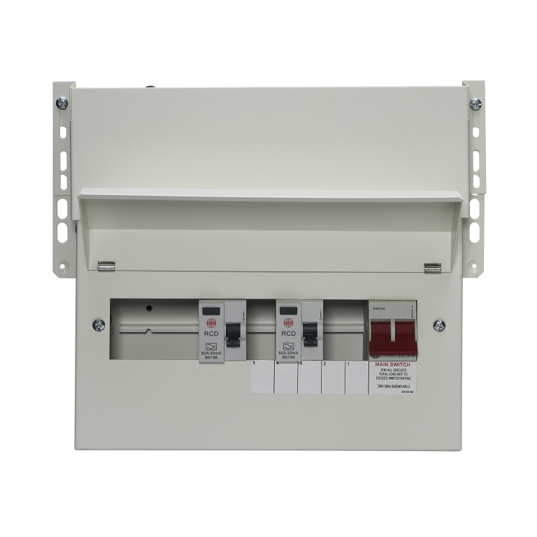 Consumer Unit, 7 Way Skeleton AM3 Dual RCD, Type A Flexible