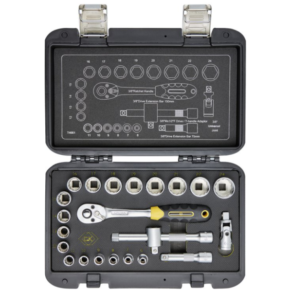 CK T4661 3/8in Sure Drive Skt Set 23 Pce