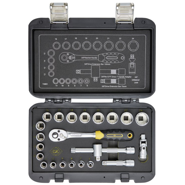 CK T4661 3/8in Sure Drive Skt Set 23 Pce