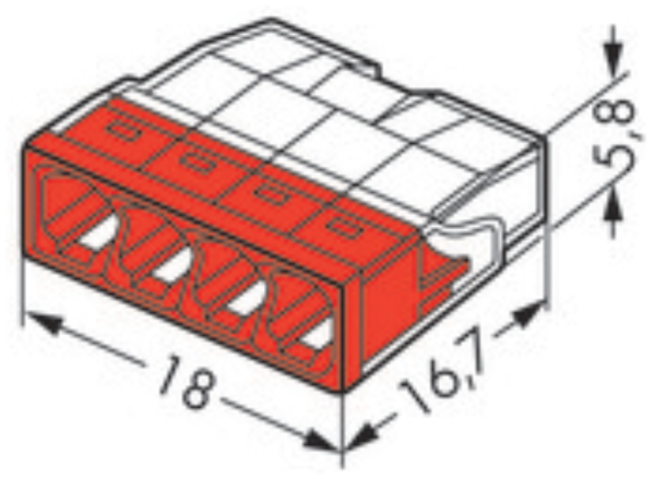 WAGO 2273-204 Push-Wire Connector (100) PER BOX - Image 2