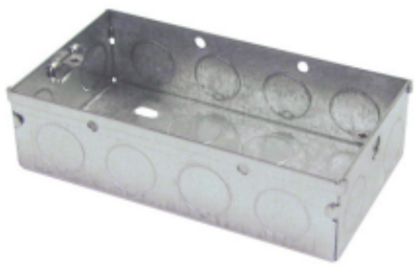 2G 25MM METAL FLUSH BOX