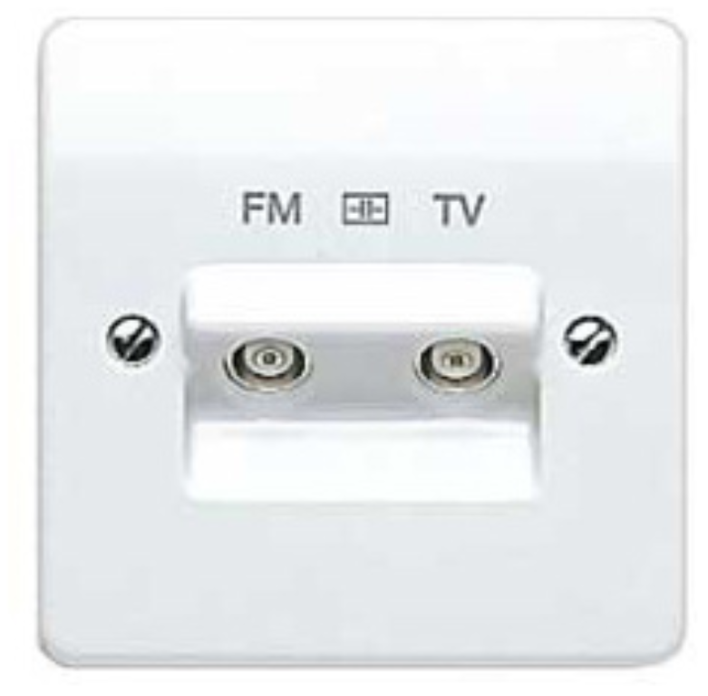 Socket, TV/FM Twin Isolated Diplexer