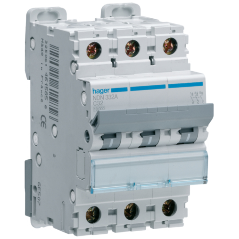MCB, TP Type D, 3 Module