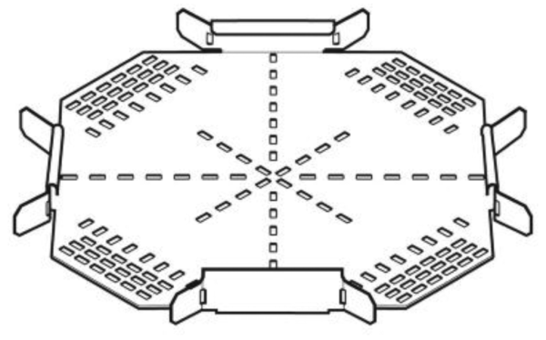 Intersection, 4 Way Crosspiece