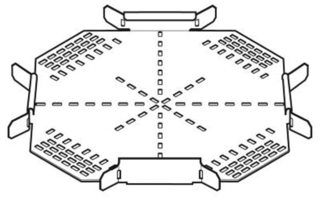 Intersection, 4 Way Crosspiece