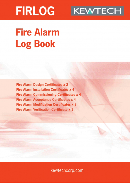 Log Book, Fire Alarm