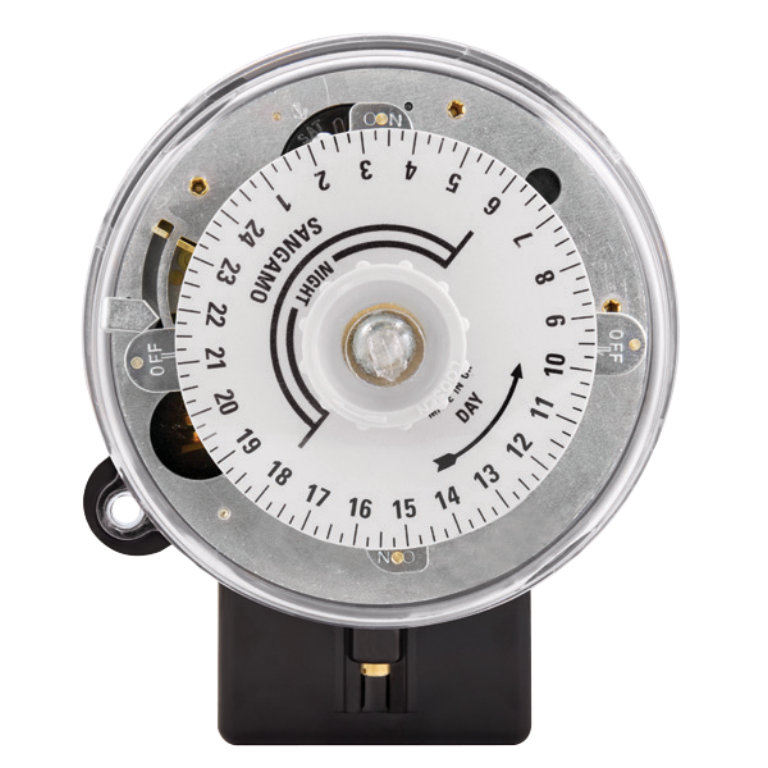 Time Switch, Synchronous 24 HR F2/3 SPST 3 Pin, Day Omit On