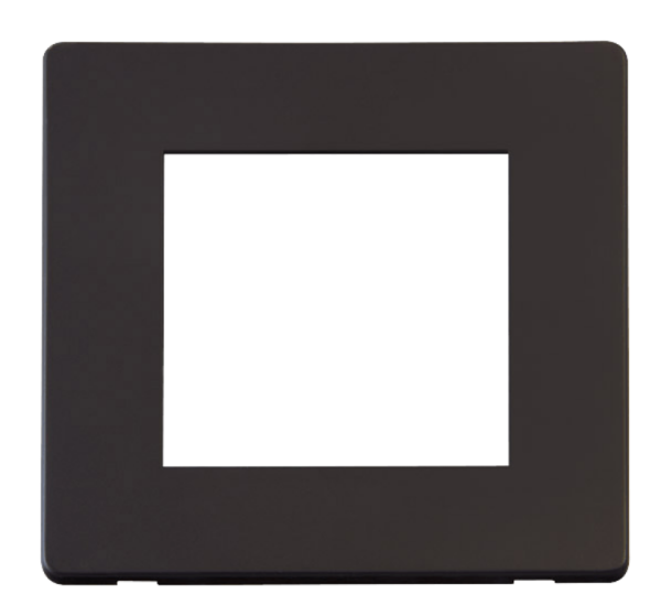 Frontplate, 1 Gang 2 Media Module