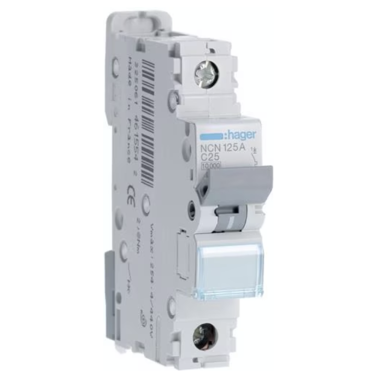 HAGER NCN125A 25A SP 10K