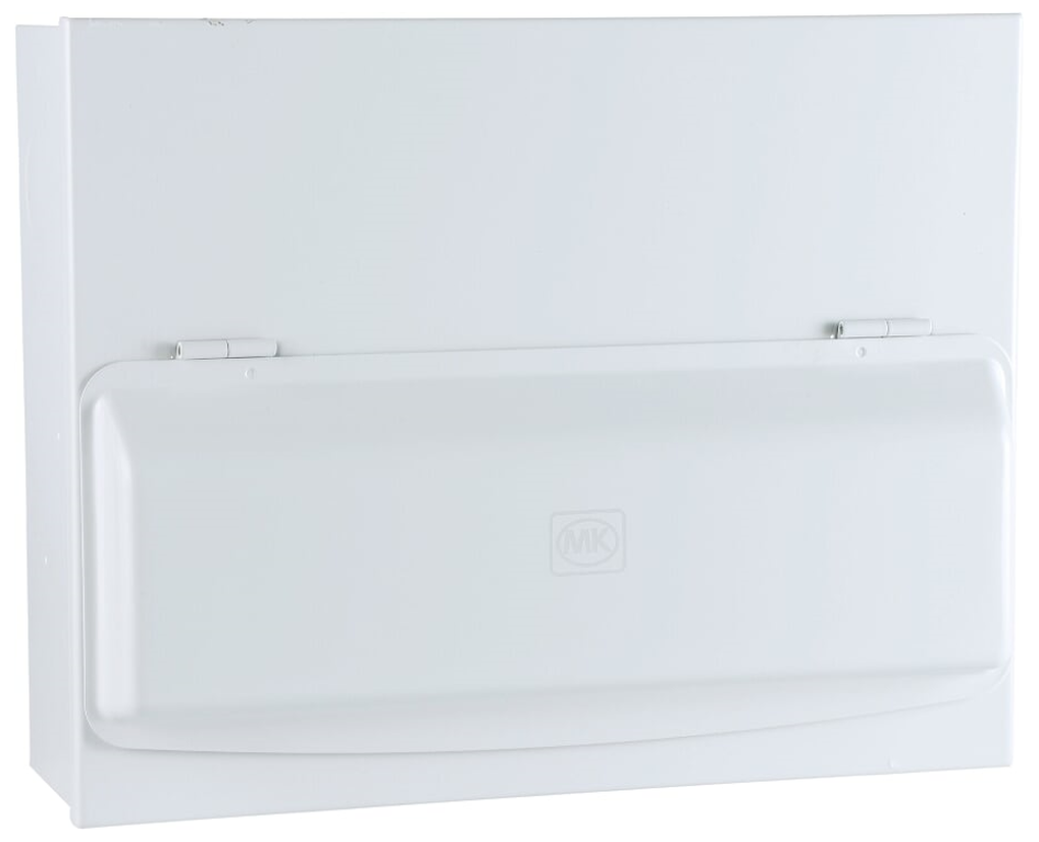 Consumer Unit, 12 Way Surface, 2 Integral Neutral Bars c/w Link