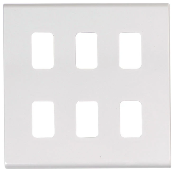 Grid Plate, 6 Gang