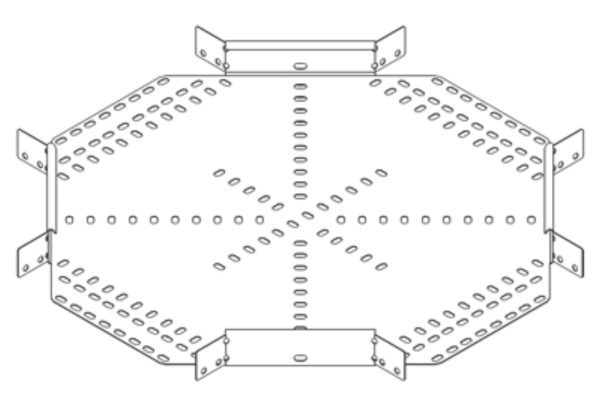 Metsec CTCO25/0100PG 4 Way Crossover