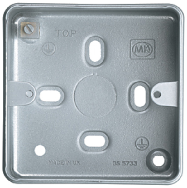 Box, 1 Gang Surface, c/w 6 x 20mm Knockouts