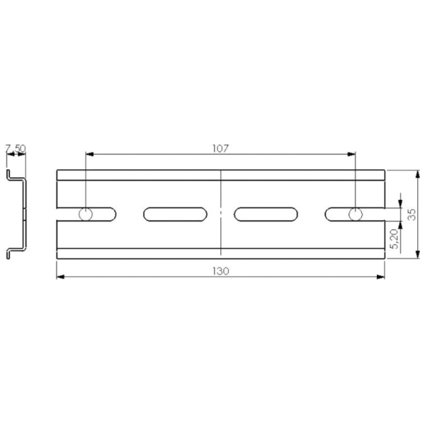 Wiska 10060363 Din Rail Kit COMBI 1010 - Image 2