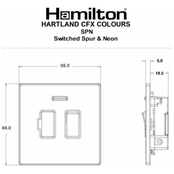 Hamln Sw.Connection Unit+Neon-Blk - Image 3