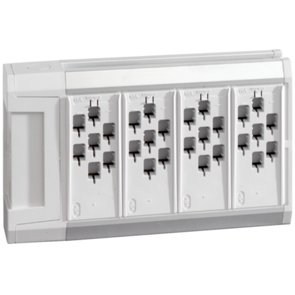 Marshalling Box, 4 Way 7P Single Supply, Wire In/Plug Out
