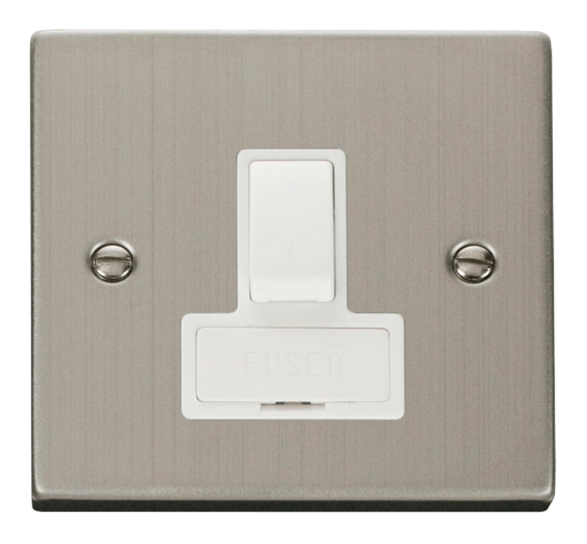 Connection Unit, Switched Fused, White Insert Victorian