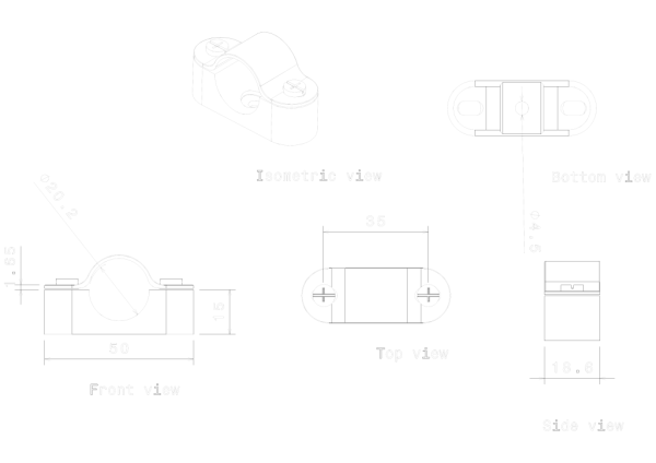 METPRO - DS1G 20MM GALV DISTANCE SADDL - Image 2