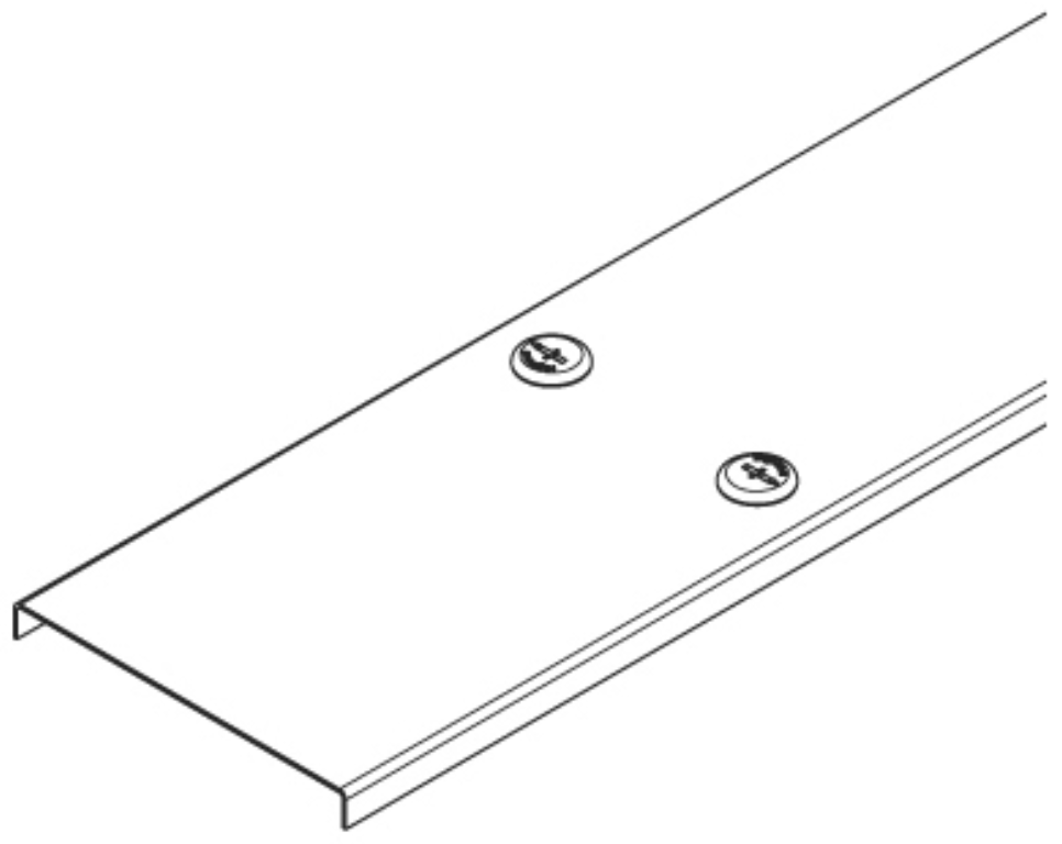 Lid, Trunking IP30/IP4X, c/w 6 Diecast Turnbuckles