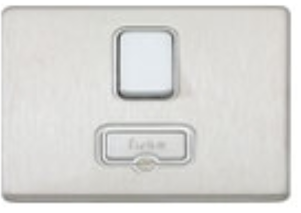 Connection Unit, DP Switched Fused, White Inserts