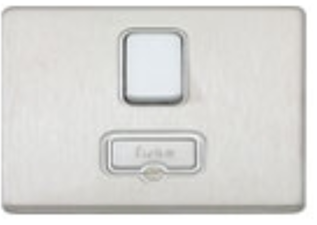 Connection Unit, DP Switched Fused, White Inserts