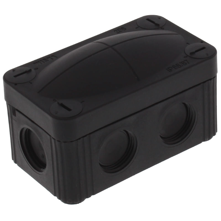 Wiska 10109571 Jcn/Box 85x49x51mm Black