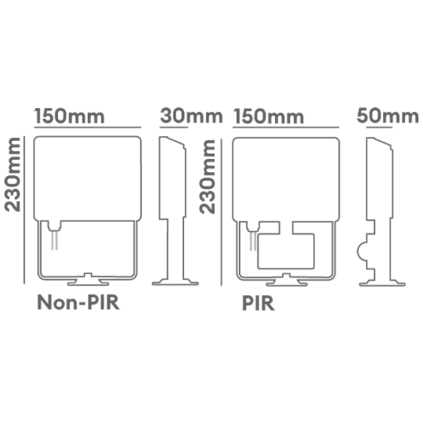 Floodlight, Colour Switchable c/w PIR IP65 - Image 2