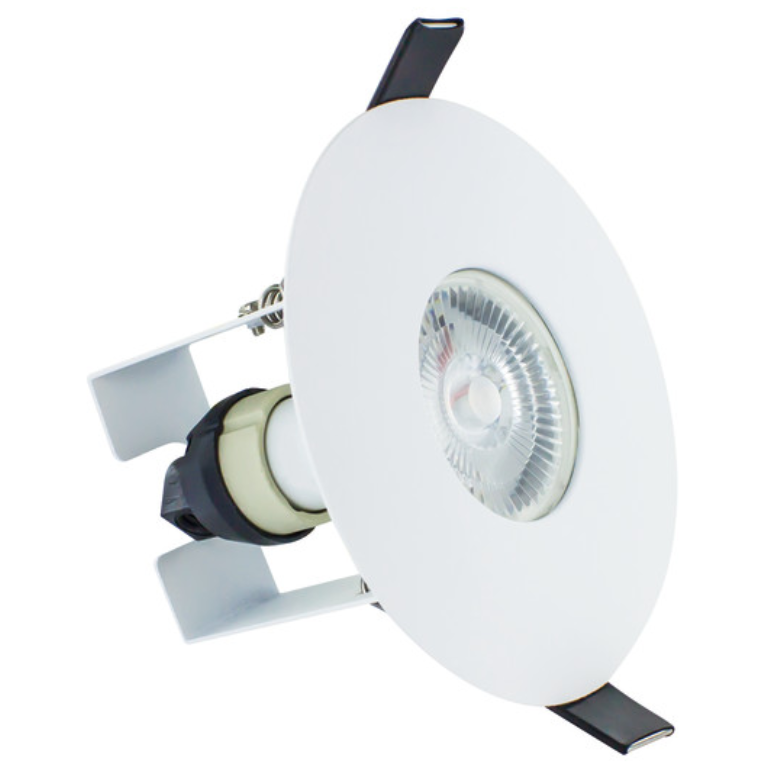 Downlight, Fire Rated Round LED IP65, c/w GU10 Holder & Insulation Guard