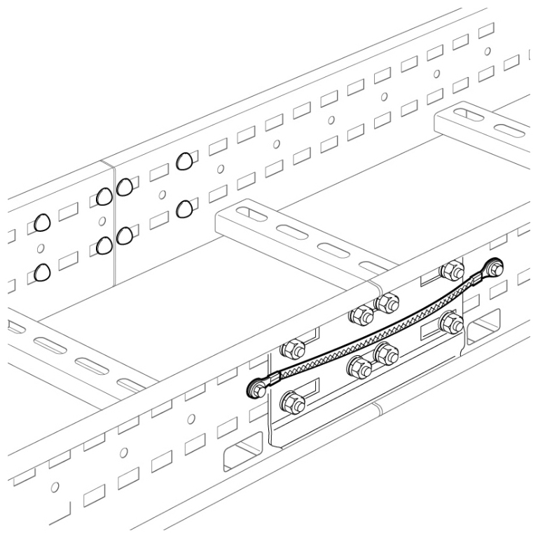 Connector, Braided Earth Continuity Strap/Link