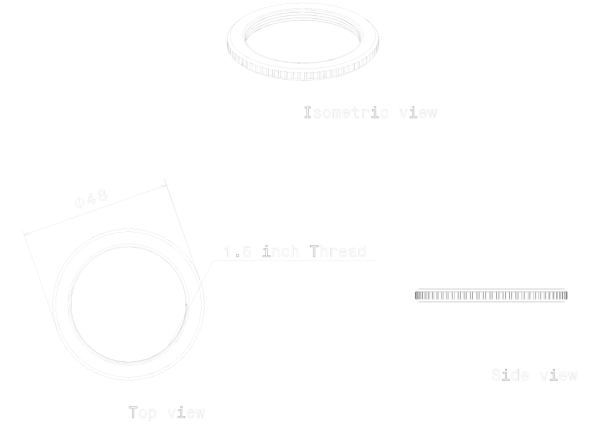 METPRO - LR4 1.1/2" GALV M/E LOCKRING - Image 2