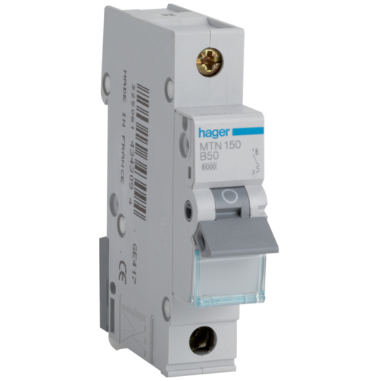 HAGER MTN150 MCB TYPE B