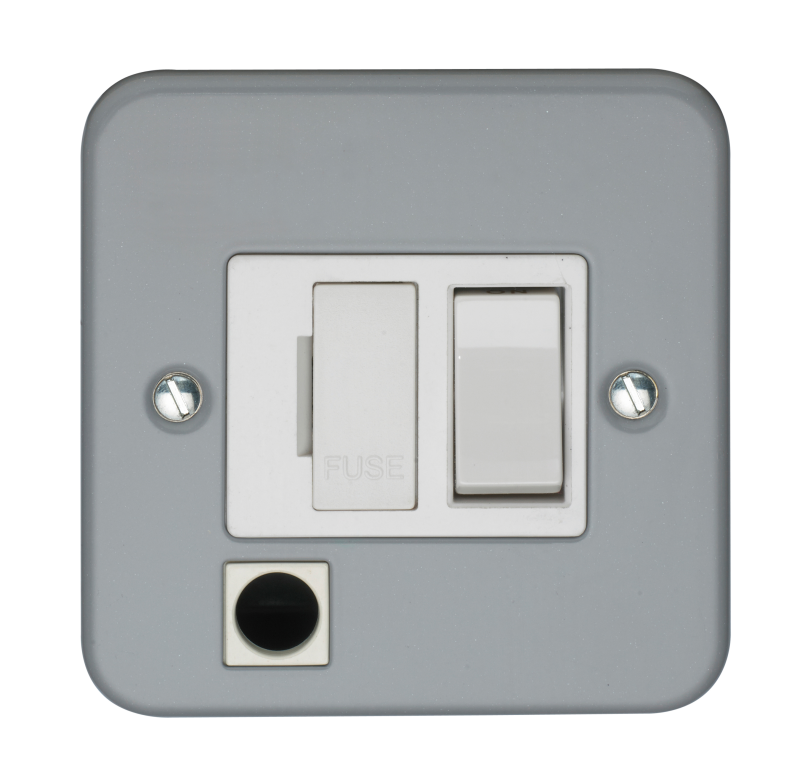 Connection Unit, DP Switched Fused c/w Flex Outlet