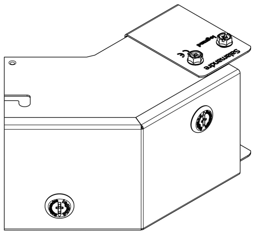 Bend, 45Deg 1 Compartment Outside Lid, Gusset IP4X