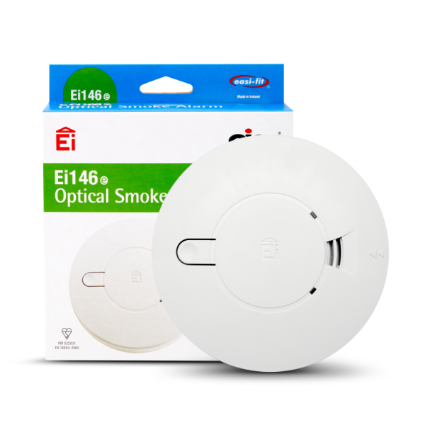 Smoke Alarm, Optical Mains Alkaline PP3 Battery, Back-up c/w Easi-fit Base - Image 3