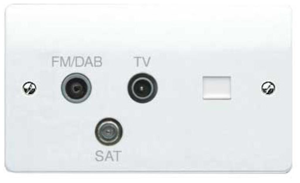 Socket, 2G TV/FM DAB/SAT Triplexer &, BT Secondary