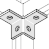 Bracket, Wing 4 Hole for 3 Channel Sections - Image 2