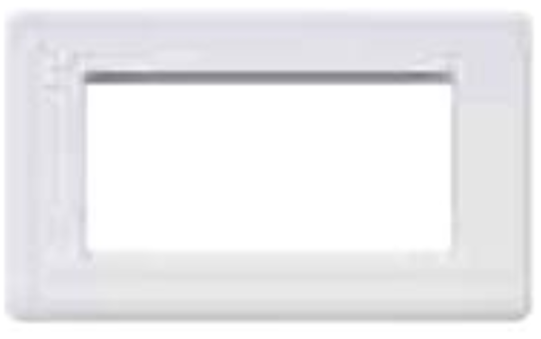 Frontplate, 4 Module 100x50mm Euro Frame, c/w Black Trim