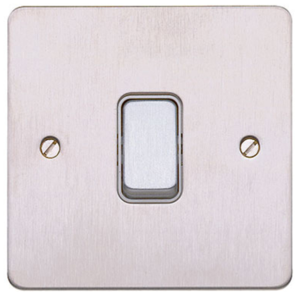Switch, 1 Gang 2 Way SP, White Inserts