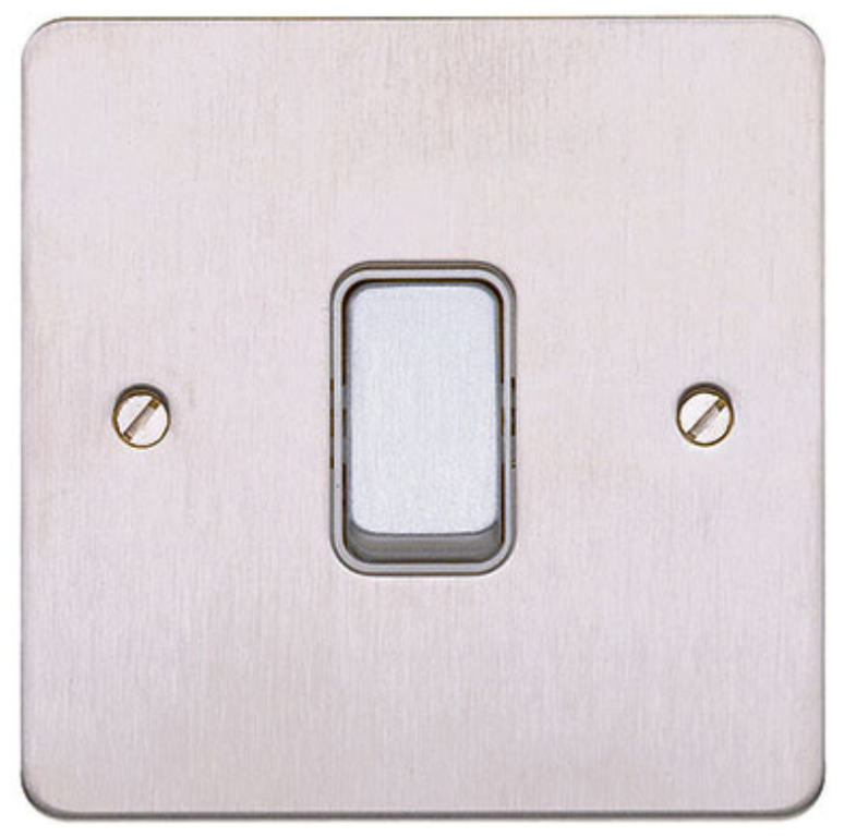 Switch, 1 Gang 2 Way SP, White Inserts