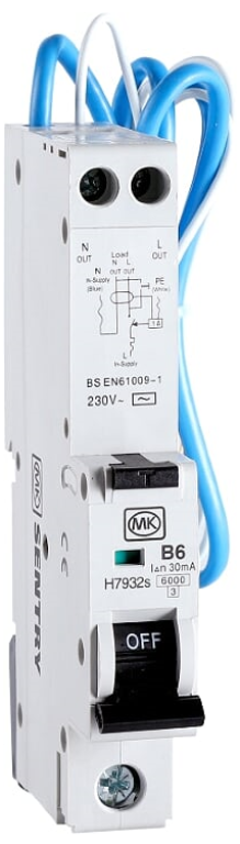 RCBO, SPN Class AC Type B, 1 Module